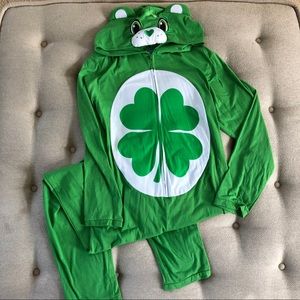 Good Luck Care Bear Onesie PJ Pajama Large